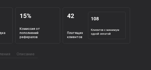 Статистика партнёра