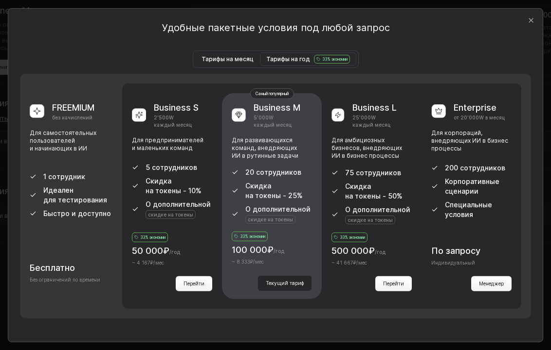 Сравнение лимитов тарифов